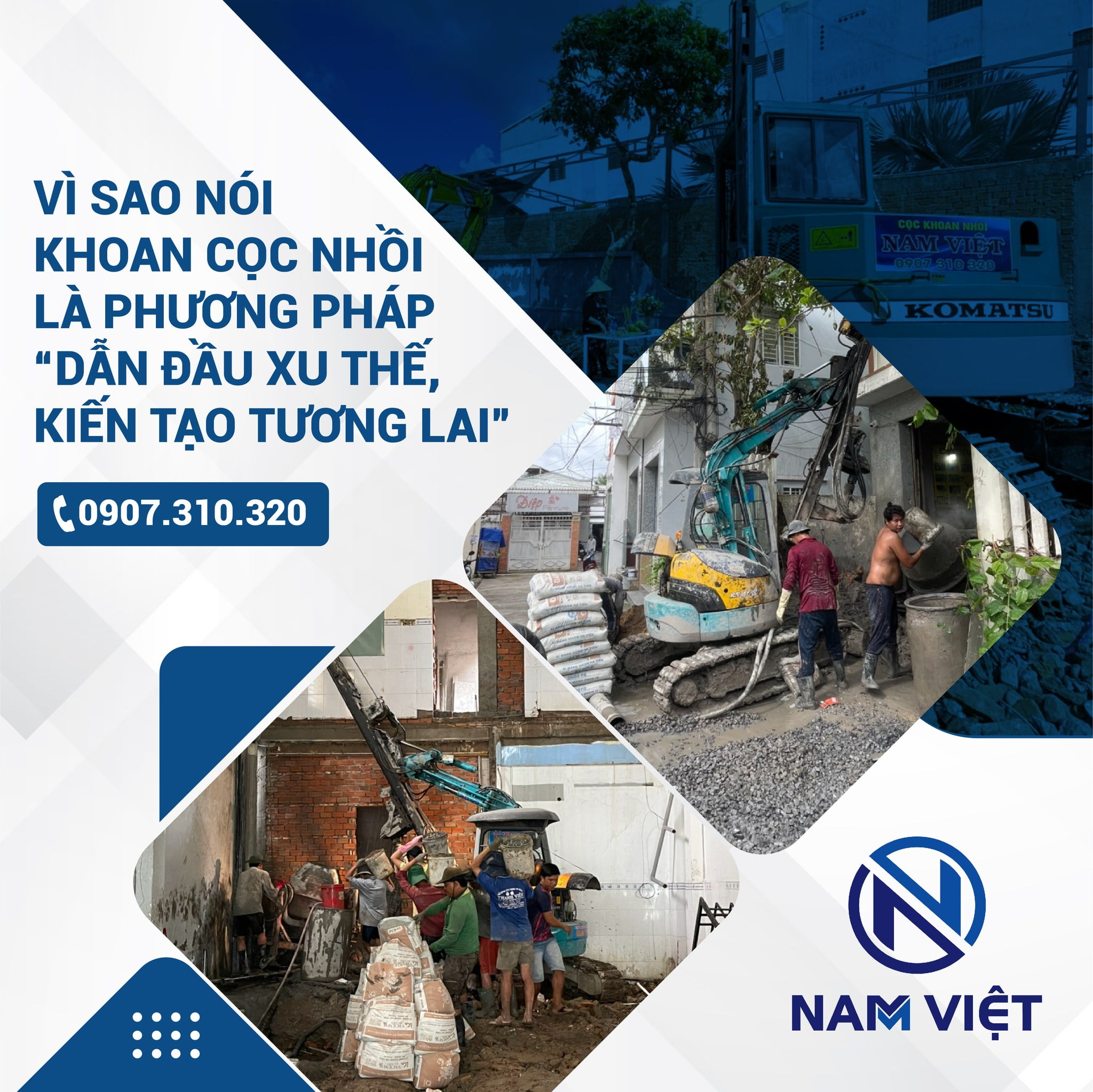 Khoan Cọc Nhồi – Phương Pháp Dẫn Đầu Xu Thế Trong Xây Dựng Nền Móng