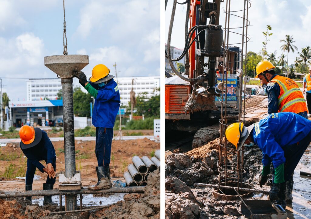 An toàn lao động khi thi công cọc khoan nhồi